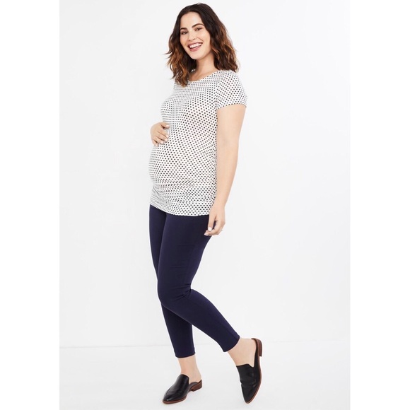 Secret Fit Belly Skinny Ankle Maternity Pants - Picture 1 of 4